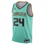Maillot NBA Charlotte Hornets Brandon Miller Jordan 2024-25 City Edition Teal Swingman - Homme